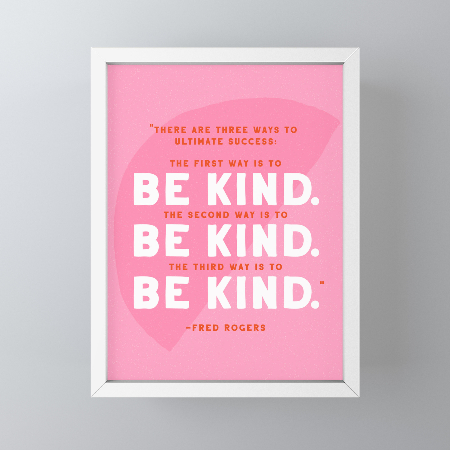Be Kind Mr Rogers Quote Framed Mini Art Print By Kathnash Society6