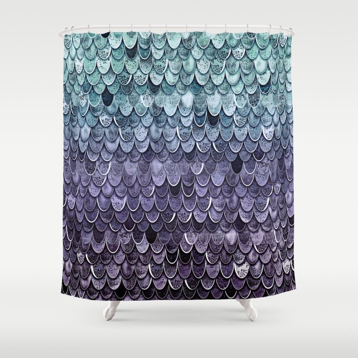 Magic Mermaid Mystic Teal Purple Shower Curtain By Monikastrigel Magic Mermaid Mystic Teal Purple Shower Curtain