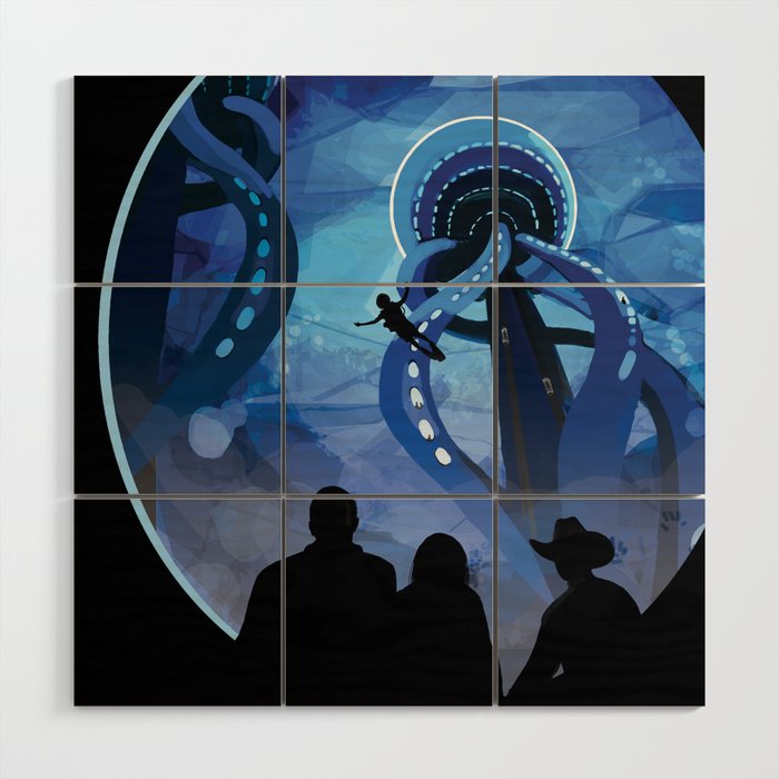 Nasa Retro Space Travel Poster 4 Europa Wood Wall Art By Fineearthprints