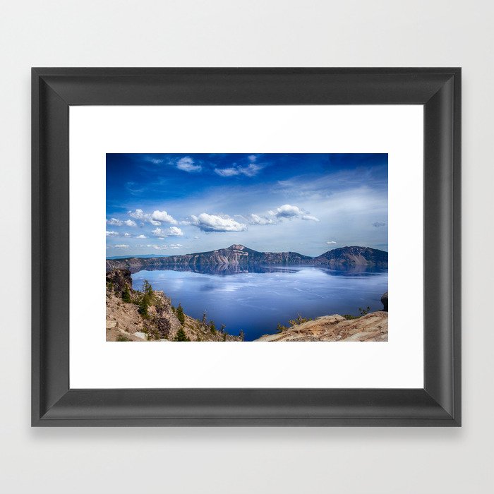 Crater lake Framed Art Print
