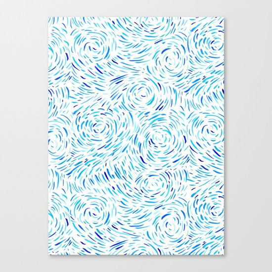 Dashed Waves Canvas Print