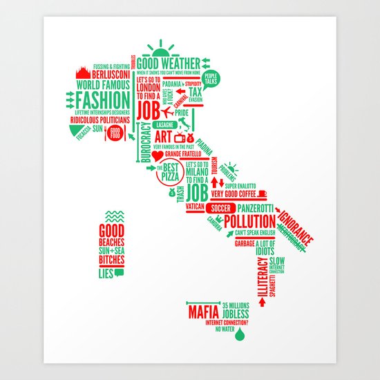 ITALIA Art Print