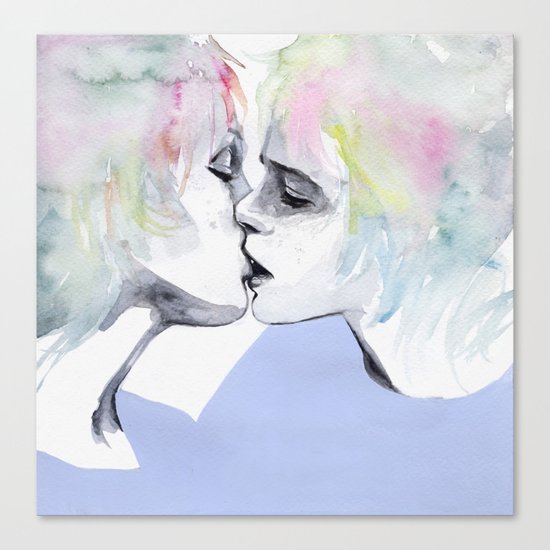 lonely boy, lonely girl Canvas Print