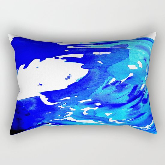 Save The Water Watercolour Rectangular Pillow