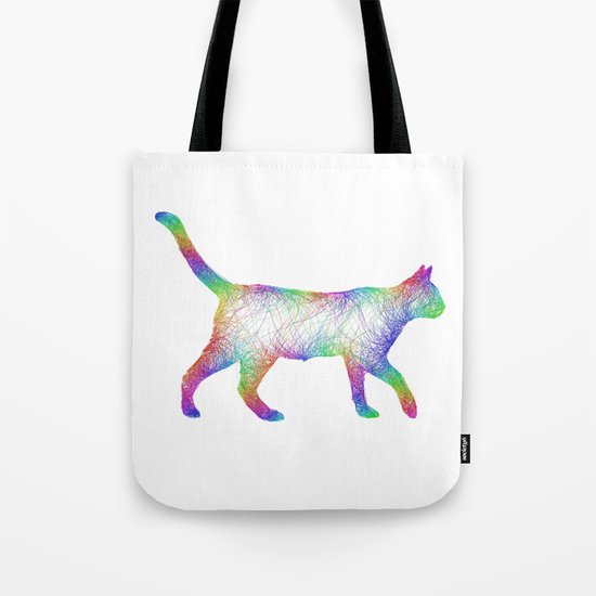 Rainbow cat Tote Bag