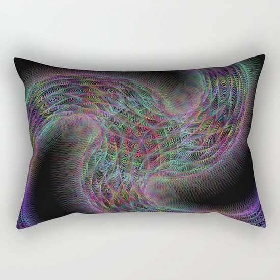 Triple magic galaxy Rectangular Pillow