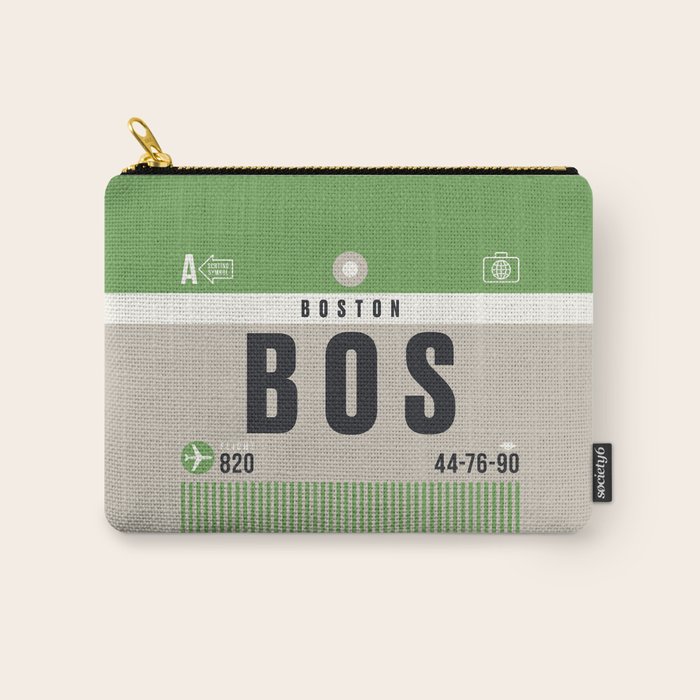 Luggage Tag A Bos Boston Usa Carry All Pouch By Neotokyo Society6<script async src=