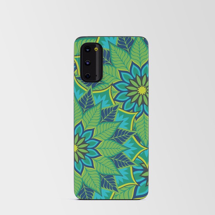 Emerald Green Mandala Abstract Pattern Android Card Case