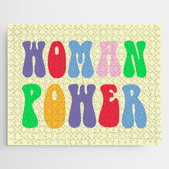 Woman Power Feminist Quote Jigsaw Puzzle