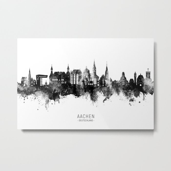Aachen Germany Skyline Metal Print