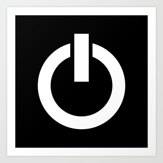 Start Button Art Print