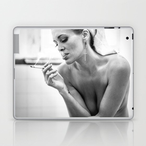 The French Inhale Laptop & iPad Skin