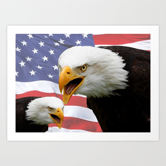 American tribute Art Print