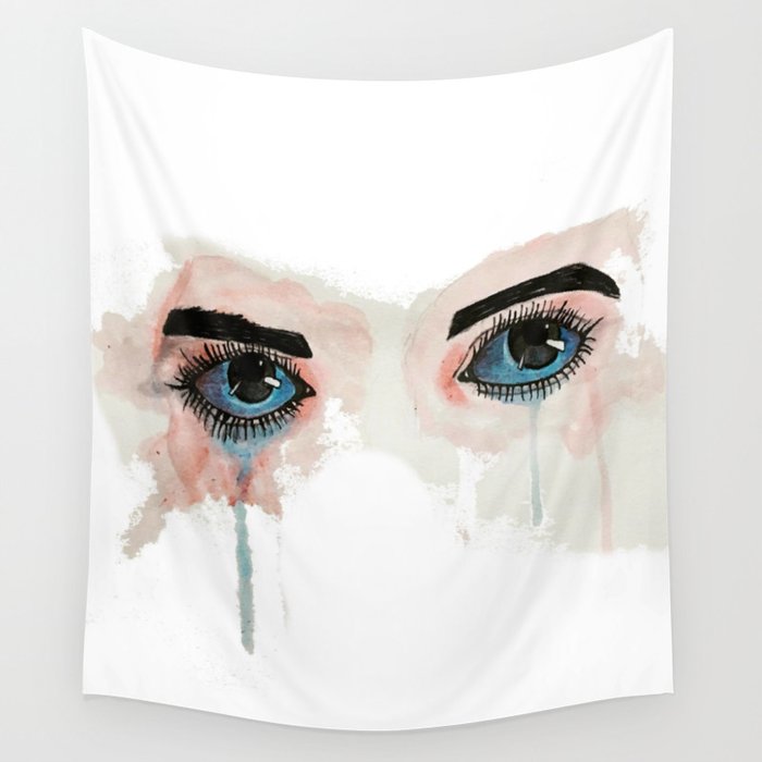 Painted eyes Wall Tapestry