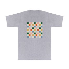 Checkerboard pattern RAINBOW T Shirt