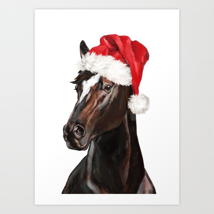 Christmas Horse Art Print
