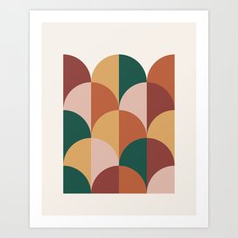 Abstract Geometric 1 (Autumn Mountains are calling) Art Print
