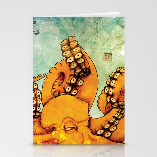 Octopus Stationery Cards