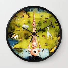 Bosch Garden Of Earthly Delights Panel 1 - Eden Wall Clock