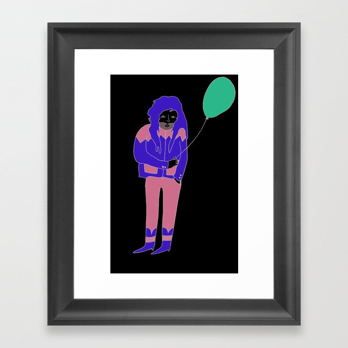 Balloon Man Framed Art Print