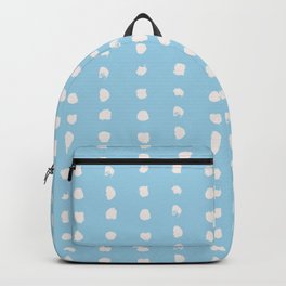 Hand Drawn Ink Dots - Sky Blue Backpack