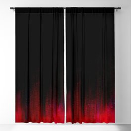 Red and Black Abstract Blackout Curtain