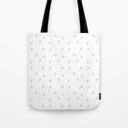 Lilac Doodle Palm Tree Pattern Tote Bag