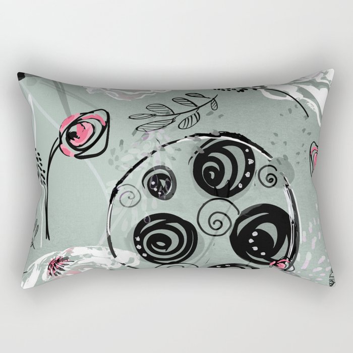 Anemone Florals Rectangular Pillow