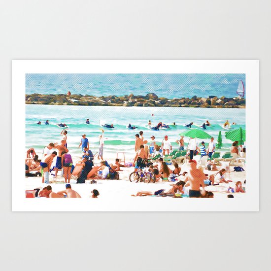 sea-shore Art Print