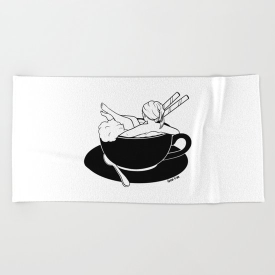 Cappuccino Bath Beach Towel