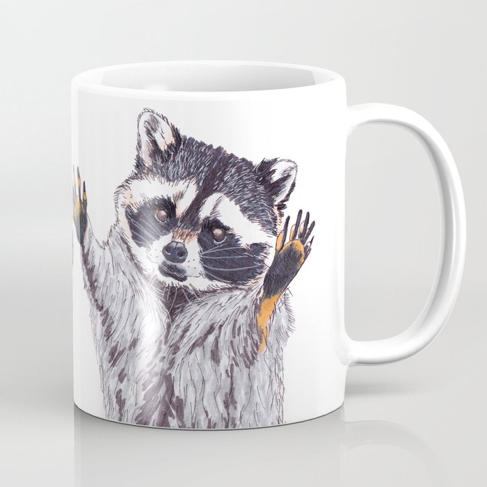 Playful Raccoon Ink & Marker Edition 2 Coffee Mug