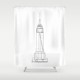 "Travel Collection" - Empire State Building Shower Curtain