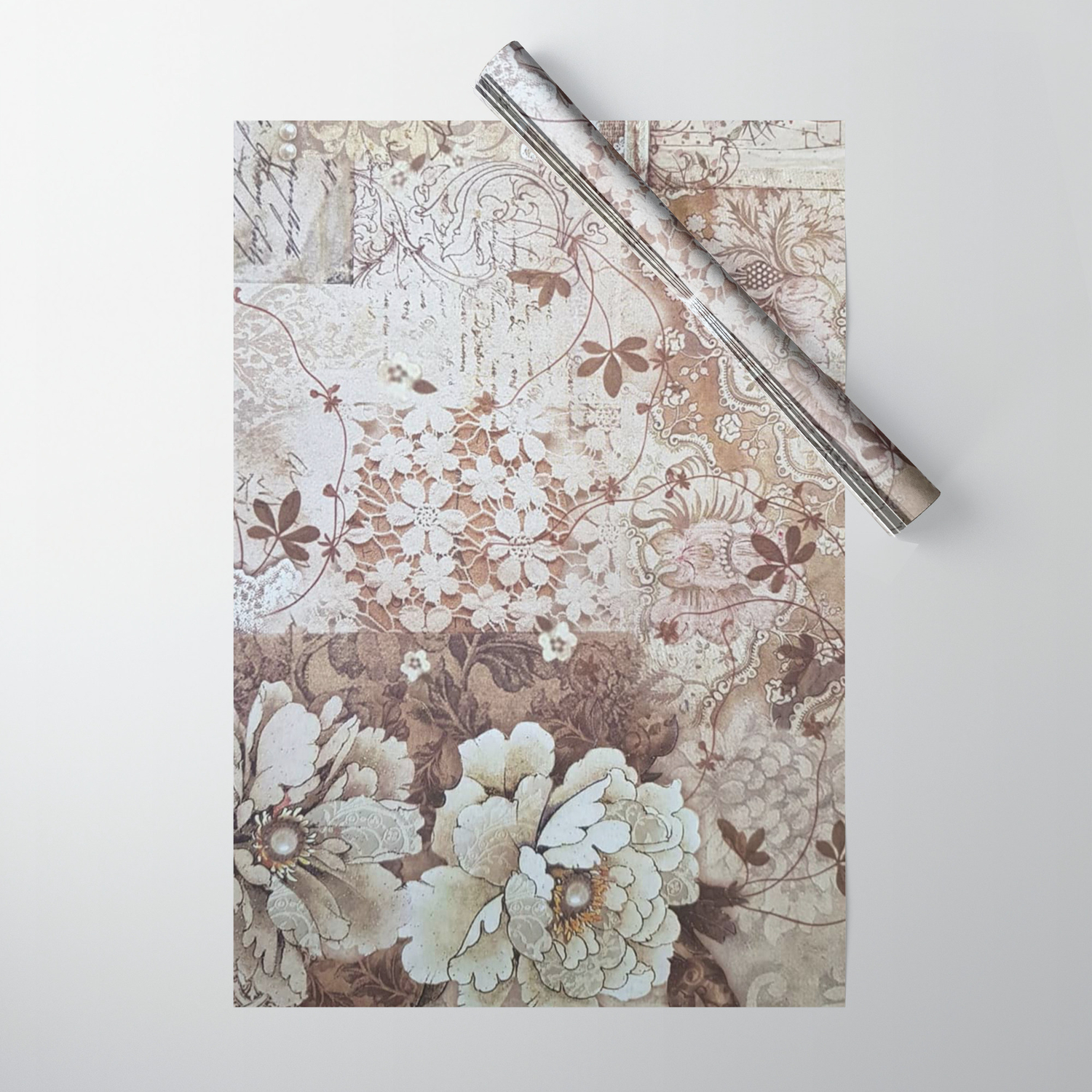 ivory wrapping paper