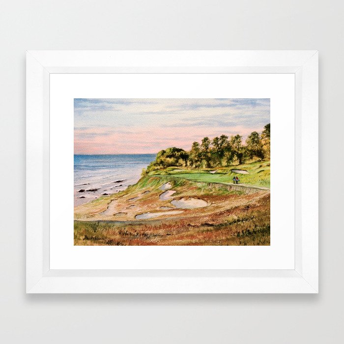Society6 Whistling Straits Golf Course 17th Hole Framed Art Print By Bill Holkham Vector White X Small 10x12 From Society6 Daily Mail