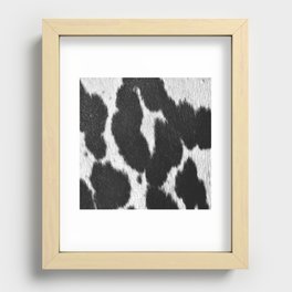 Primitive Scandinavian Animal Print (Cowhide) Recessed Framed Print