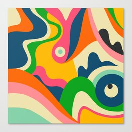 Colorful Mid Century Abstract  Canvas Print