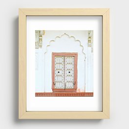 Original India Door  Recessed Framed Print