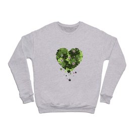 St. Patrick's Clover Heart Crewneck Sweatshirt