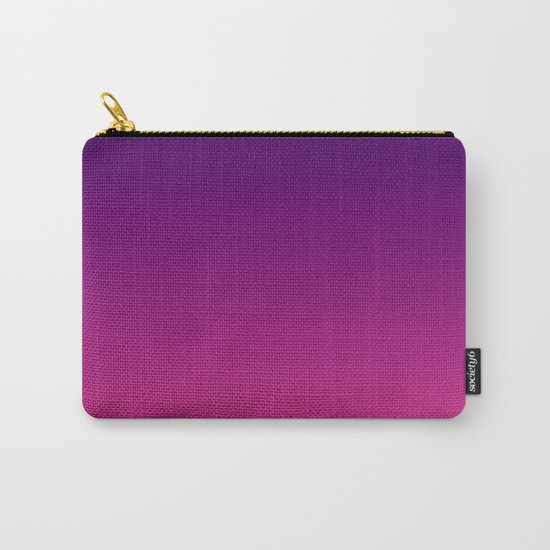 Ombre gradient digital illustration purple red colors Carry-All Pouch