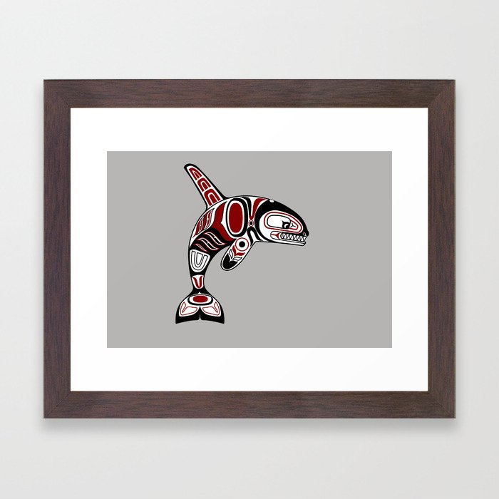 Haida Orca Framed Art Print