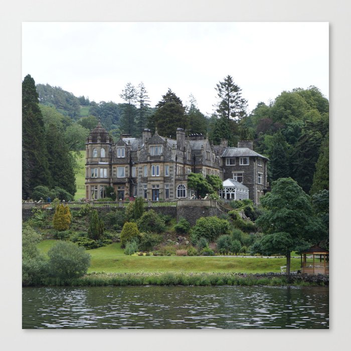 Great Britain Photography - Old Hotel Surrounded By Wonderful Nature Canvas Print