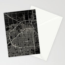 Lubbock City Map Stationery Card