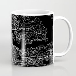 Stockholm Black Map Coffee Mug