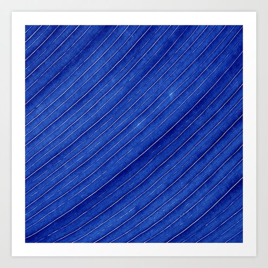blue leaf II Art Print