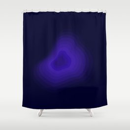 Blue hole Shower Curtain