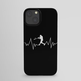 Baseball Heartbeat product Cool Gift for Sport Lovers iPhone Case