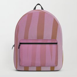 wild design exotic lines Pink Backpack