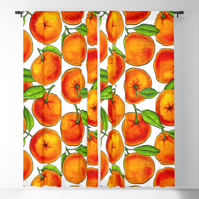 Oranges  Blackout Curtain