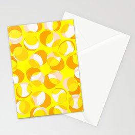 Modern Abstract Summer Reflection Yellow  Stationery Card