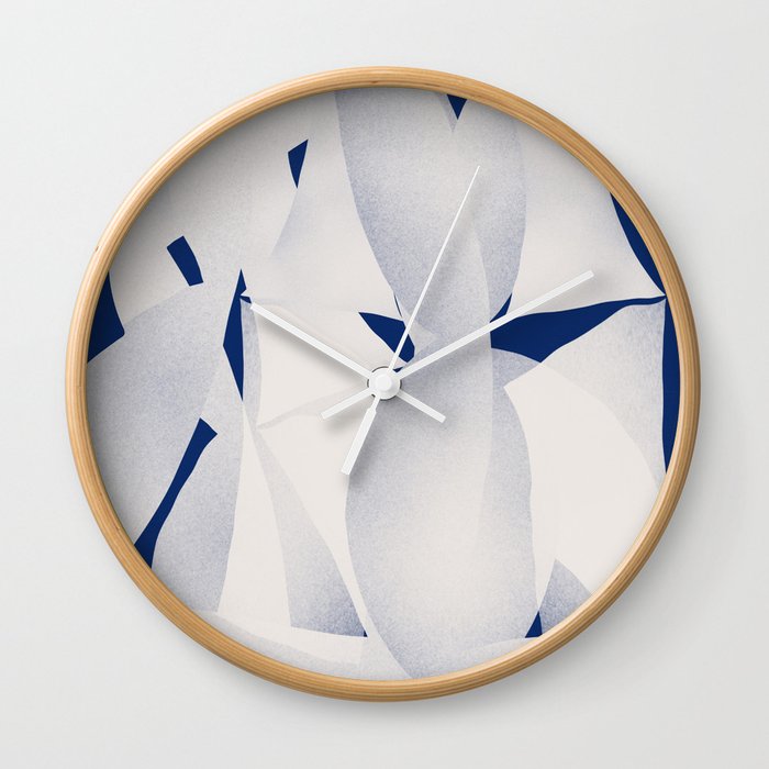 White paper cut out sculpture Wall Clock